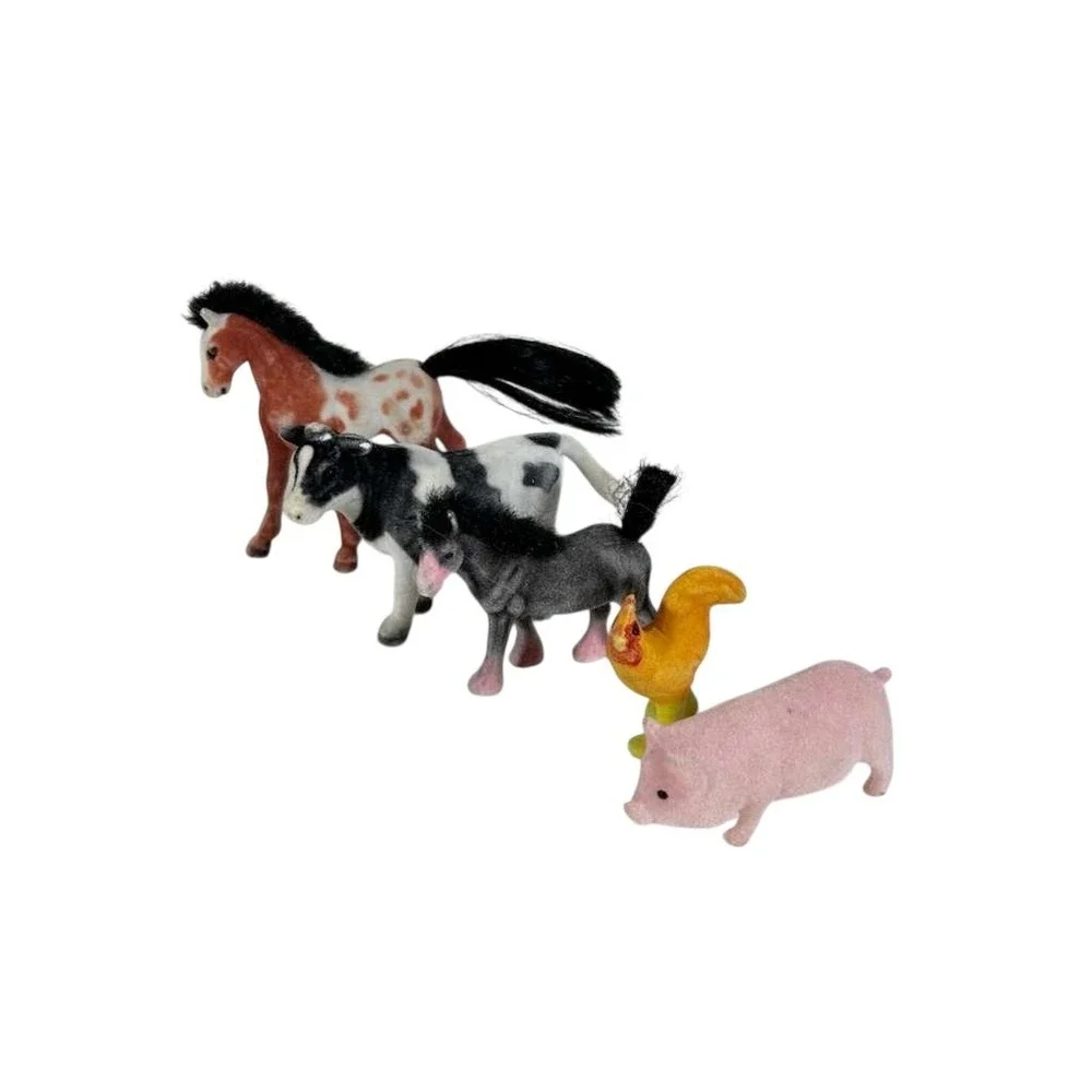 Melissa And Doug Wooden Latches Barn With Five‎ Animals Horse Pig Pony Cow Hen